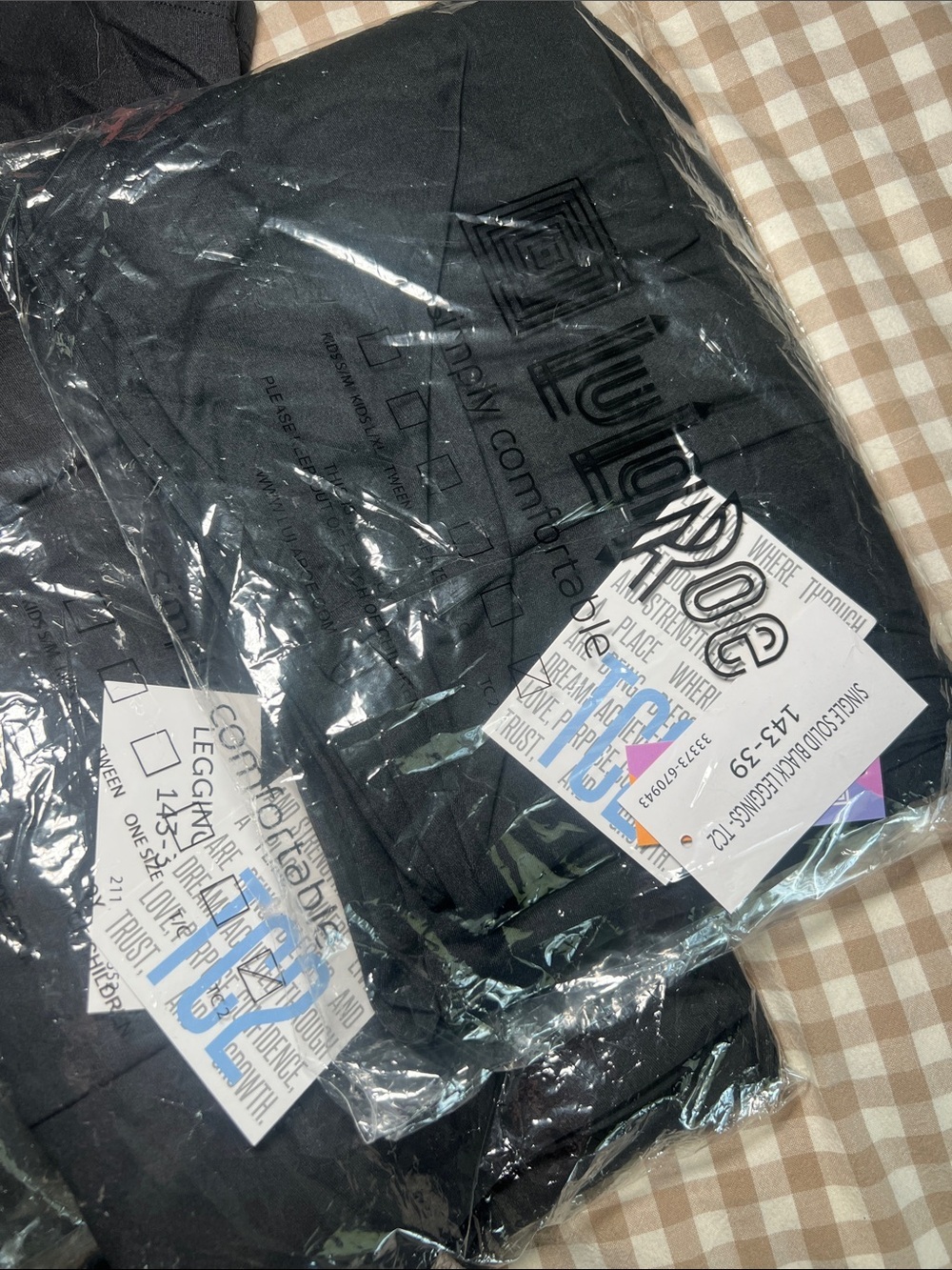LuLaRoe Black TC2 Stretch Leggings - Picture 3 of 4